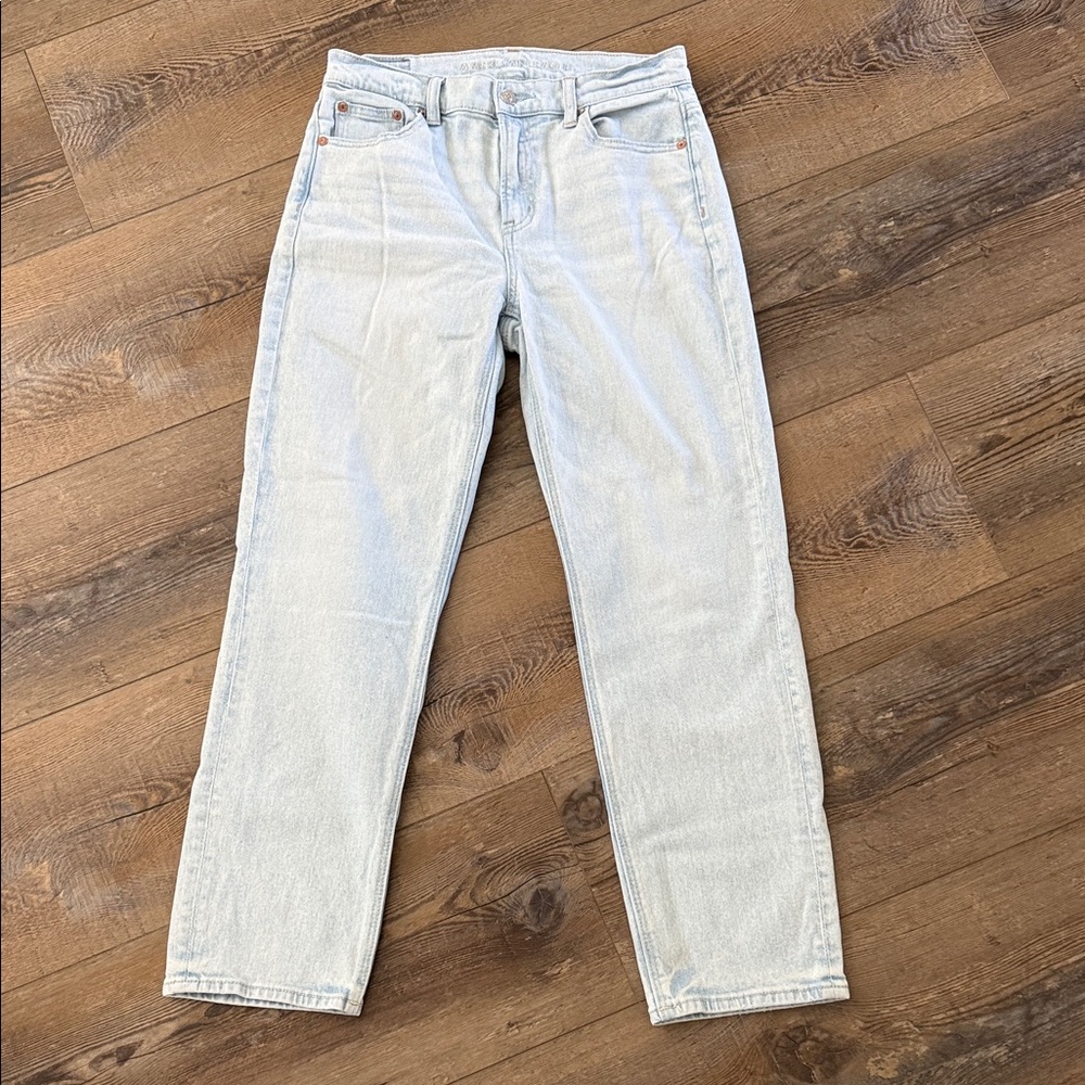 American Eagle Outfitters Light Blue Straight Leg Jeans